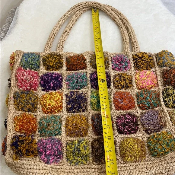 Raffia Crochet Tote Bag - Picture 17 of 17